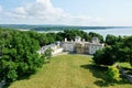 Aerial of Dundurn Castle in Hamilton, Ontario, Canada Royalty Free Stock Photo