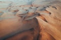 Aerial Dune Textures of Namibian Desert, sunset at Swakopmund, Namibia, Africa