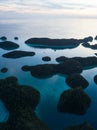 Aerial of Early Evening and Islands in Wayag, Raja Ampat