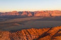 Aerial of Early Morning Light in Red Rock Canyon, NV Royalty Free Stock Photo