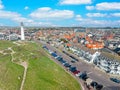 Aerial from Egmond aan Zee in the Netherlands