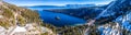 Aerial Emerald Bay, Lake Tahoe, California USA Panorama Royalty Free Stock Photo