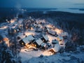 Aerial Enchantment: Time-Lapsed Christmas Village