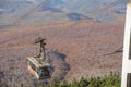 Aerial fall color of the Hakkoda Mountains with Hakkoda Ropeway