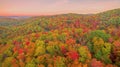 Aerial fall color
