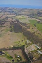 Aerial farm land Royalty Free Stock Photo