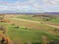 Aerial of Farmland Surrounding Shippensburg, Pennsylvania during Royalty Free Stock Photo