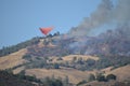 Aerial Firefighting Aircraft Releasing Fire