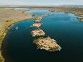 Aerial of floating islands