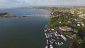 Aerial fly pass Goolwa South Australia