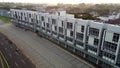 Aerial Footage of empty abandoned and a quiet office area streets of Bekasi - Indonesia during Covid-19 corona virus outbreak