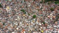 Aerial footage of favela da Rocinha, the Biggest Slum in Latin America.