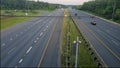 Aerial footage of the interstate 270 in Maryland