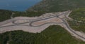 Aerial View of Prapratno Junction, Peljesac, Croatia