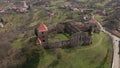 Video of a medieval keep on top of the hill.