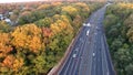 Aerial Footage 295 North NJ Fall