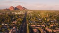 Aerial footage of Phoenix, Arizona