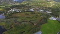 Aerial footage of Romarstjodn,Suleskarvegen Tjorhom Norway