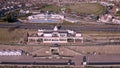 Aerial footage of the Saltdean art deco Lido