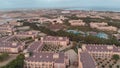 Aerial footage showing the wonderful Hotel Riu Palace Cabo Verde & Hotel Riu Funana, showing the Hotels rooms and Swimming Pools