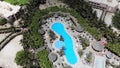 Aerial footage showing the wonderful Hotel Riu Palace Cabo Verde & Hotel Riu Funana, showing the Hotels rooms and Swimming Pools