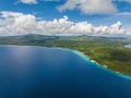 Aerial footage of Siquijor Island, Philippines. Royalty Free Stock Photo