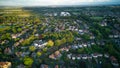 Aerial footage taken in Harrogate Town, North Yorkshire