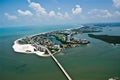 Aerial view of Fort Myers Beach Royalty Free Stock Photo