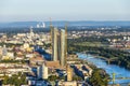 Aerial of Frankfurt with ECB Royalty Free Stock Photo