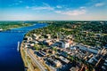 Aerial image of New Brunswick, Canada Royalty Free Stock Photo