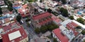 Aerial front view of the ranchito church