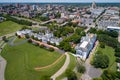 Aerial image of Gambles Hill Downtown Richmond VA