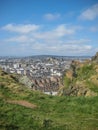 Aerial and general view of Edinburgh old city Royalty Free Stock Photo