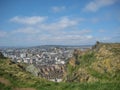 Aerial and general view of Edinburgh old city Royalty Free Stock Photo