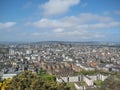 Aerial and general view of Edinburgh old city Royalty Free Stock Photo