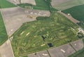 Aerial of Golf range in schwechat, Vienna Royalty Free Stock Photo