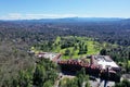 Grove Park Inn and golf course aerial Royalty Free Stock Photo