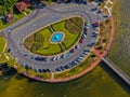 High above Fairhope Pier on Mobile Bay, Alabama Royalty Free Stock Photo