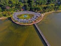 High above Fairhope Pier on Mobile Bay, Alabama Royalty Free Stock Photo