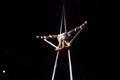 Aerial Gymnast, Circus Artist, Acrobatic Performance Royalty Free Stock Photo