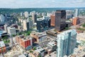 Aerial of Hamilton, Ontario, Canada downtown