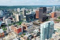 Aerial of Hamilton, Ontario, Canada downtown, editorial