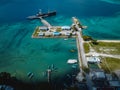 The Aerial of Harbour in Elat Distric in Kei Island