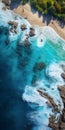 Aerial Headland Photography Of Beautiful Beach Wallpaper In Hdr 8k Photorealistic Quality