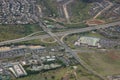 Aerial of Highway interchange