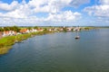 Aerial from the historical village Durgerdam near Amsterdam in Netherlands Royalty Free Stock Photo