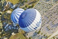 Aerial hot air balloons patterns