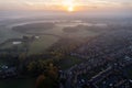 Aerial Houses Residential British England Drone Above View Summer Blue Sky Estate Agent Morning Sunrise House Prices 2022