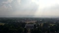 Aerial Hyperlapse Time Lapse, Drone View of Indian Military Academy IMA Dehradun India