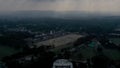 Aerial Hyperlapse Time Lapse, Drone View of Indian Military Academy IMA Dehradun India.